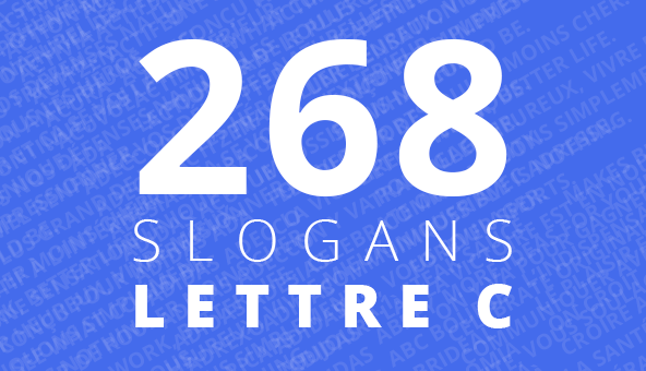 Slogan publicitaire lettre C
